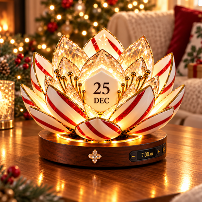 🎁 Automatic Blooming Perpetual Calendar – Crystal-Style Flower Night Light & Home Decor