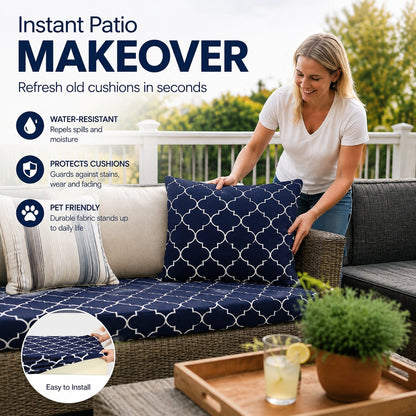 🛋️ Outdoor Patio Sofa Cushion Covers 🔥Free Shipping Worldwide
