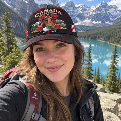 🔥 LAST DAY 45% OFF – 🍁 Canada 160th Anniversary Heritage Cap 1867–2027 | Premium Embroidery • 100% Cotton
