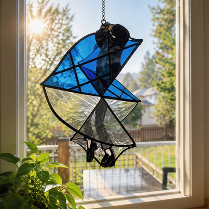 🔥 LAST DAY 49% OFF - King of Pop Inspired 🕺✨ Handmade Stained Glass Spinner