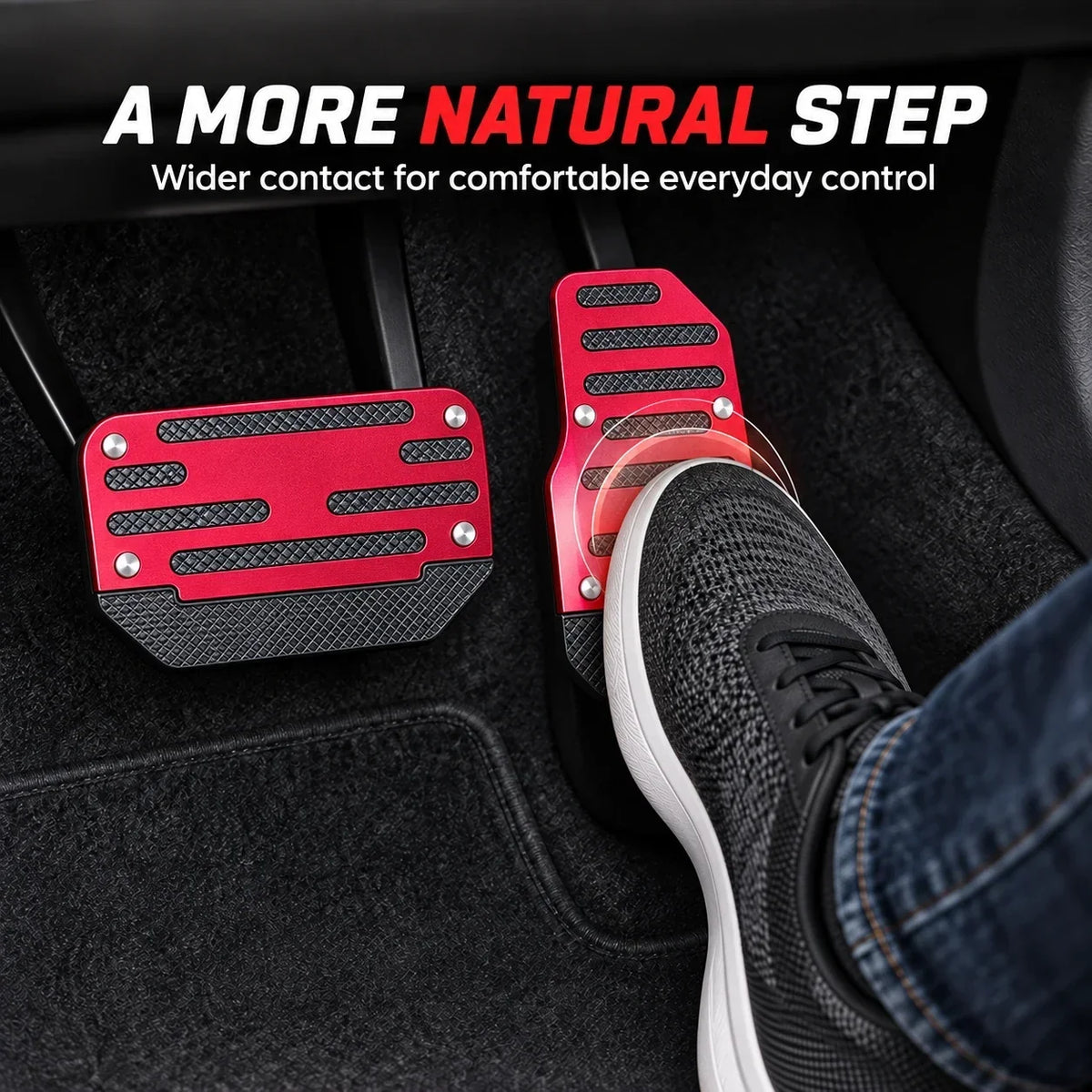 🚗 Universal Non-Slip Car Pedal Covers – Automatic Brake & Gas Pedal Pads, Anti-Slip Foot Pedal Accessories