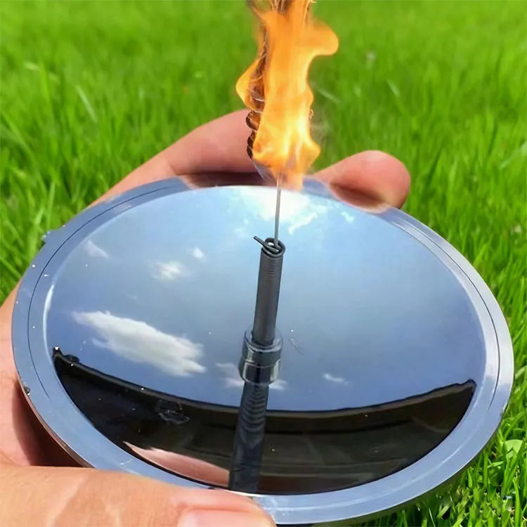 Solar Fire Starter, Concave Mirror Sun Igniter for Outdoor Camping Survival
