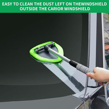💥 💥 🔥 Windshield Cleaning Tool, Microfiber Car Window Cleaner with Extendable Handle