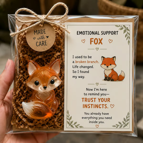 Fox glass figurine