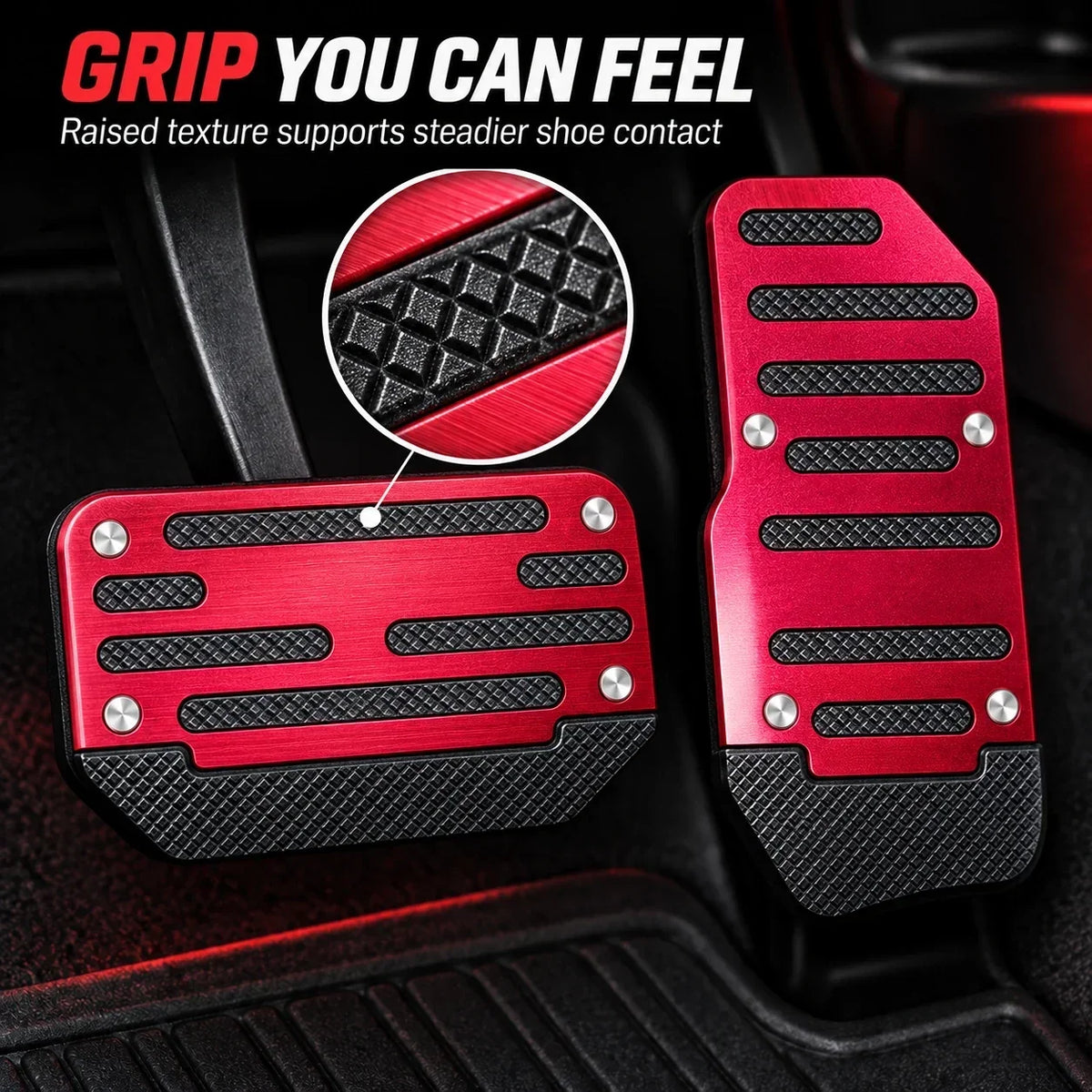 🚗 Universal Non-Slip Car Pedal Covers – Automatic Brake & Gas Pedal Pads, Anti-Slip Foot Pedal Accessories