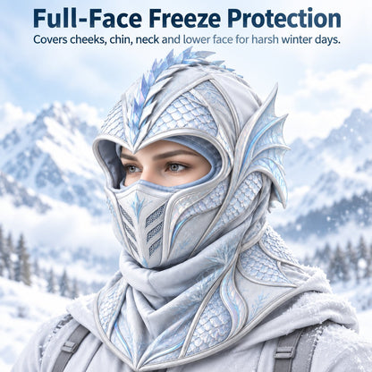 🐉 Frost Dragon Winter Balaclava ❄️ 3-in-1 Windproof Face Mask | Warm, Stylish & Ready for the Cold