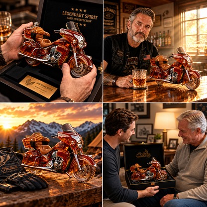 🏍️ The Open Road Never Leaves You – Motorcycle Whiskey Decanter 🥃