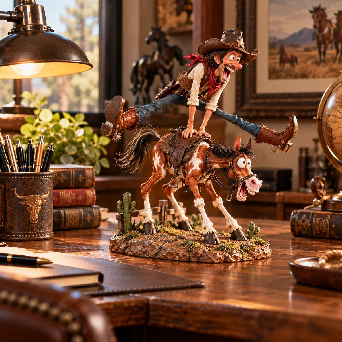 🤠Hold My Hat! – Fun Wild West Figurine🐴(📦Buy 2 Free Shipping)
