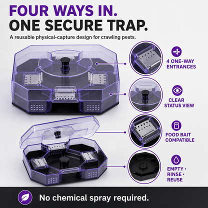 Reusable No-Spray Roach Trap – Chemical-Free, Washable & Easy to Reuse 🏠♻️