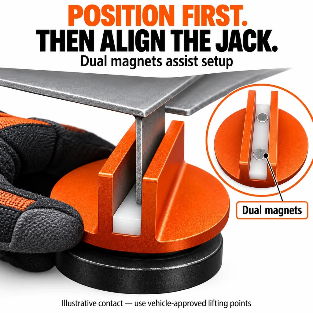 🔧Magnetic Jack Pad / Pinch Weld Jack Adapter
