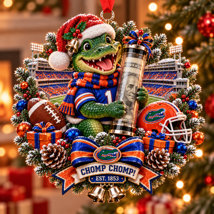🏈🎄 College Football Money Surprise Ornament