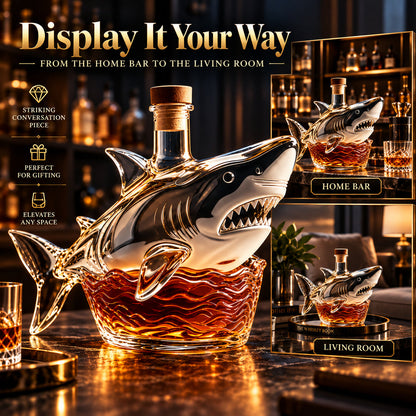 🦈 50th Anniversary Shark Tribute Whiskey Decanter