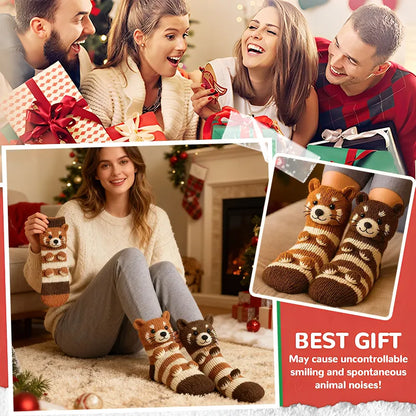💝 Cozy 3D Knit Spirit Animal Socks – Show Your Personality in Comfort 🧦