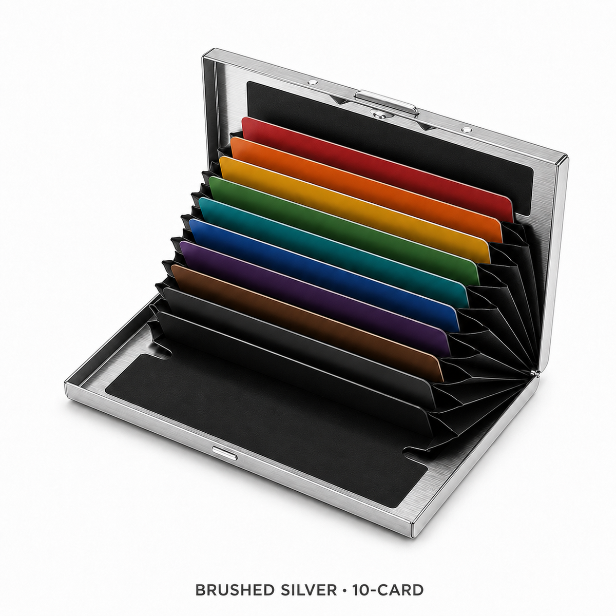 🔒 Slim RFID-Blocking Stainless Steel Card Wallet – Secure, Compact & Easy to Carry