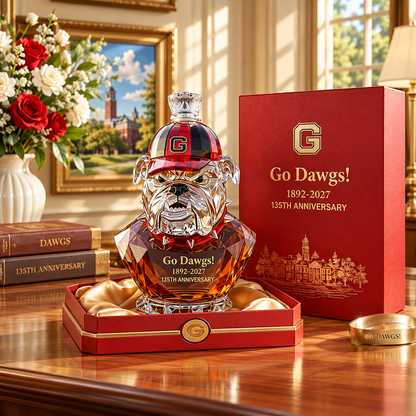 Georgia Bulldogs 135th Anniversary Commemorative Whiskey Bottle (1892–2027)