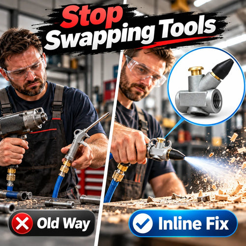 🔧 Inline Air Blow Gun Valve — One Press, Instant Air! 💨