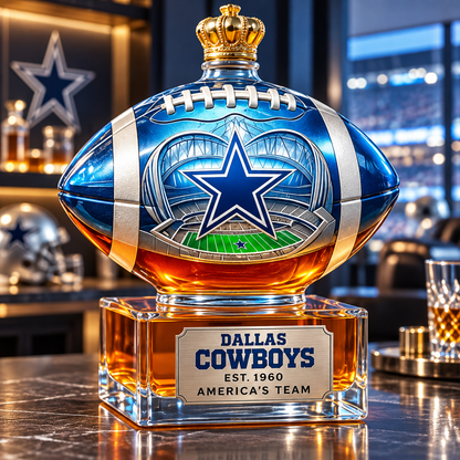🏈👑 Football Crown Collector Bottle – A Tribute to the Team You’ve Stood By Season After Season