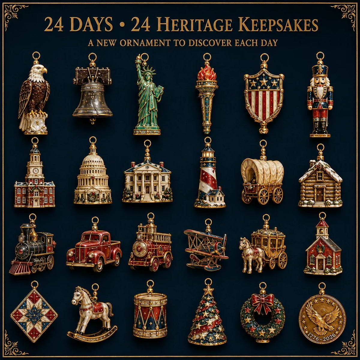 🔥America 250th Anniversary Heritage Christmas Advent Calendar
