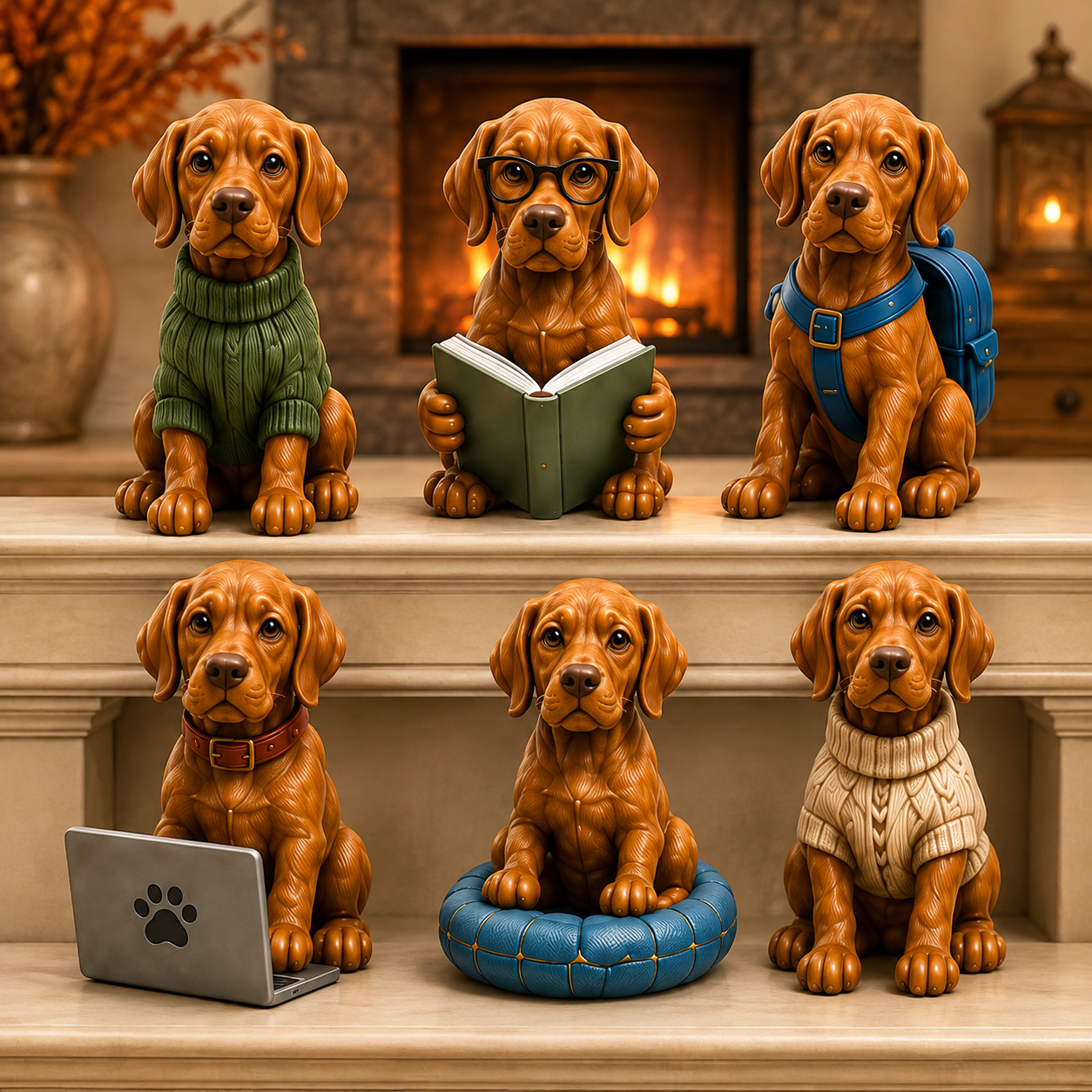 Everyday Vizsla Advent Calendar 2026 – 24 Days of Adorable Vizsla Miniatures, Daily Dog Moments & Perfect Gifts for Vizsla Lovers