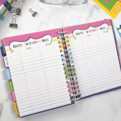 📅✨ 2027–2028 Life Planner – 24-Month Weekly & Monthly Organizer with Stickers & Bill Trackers