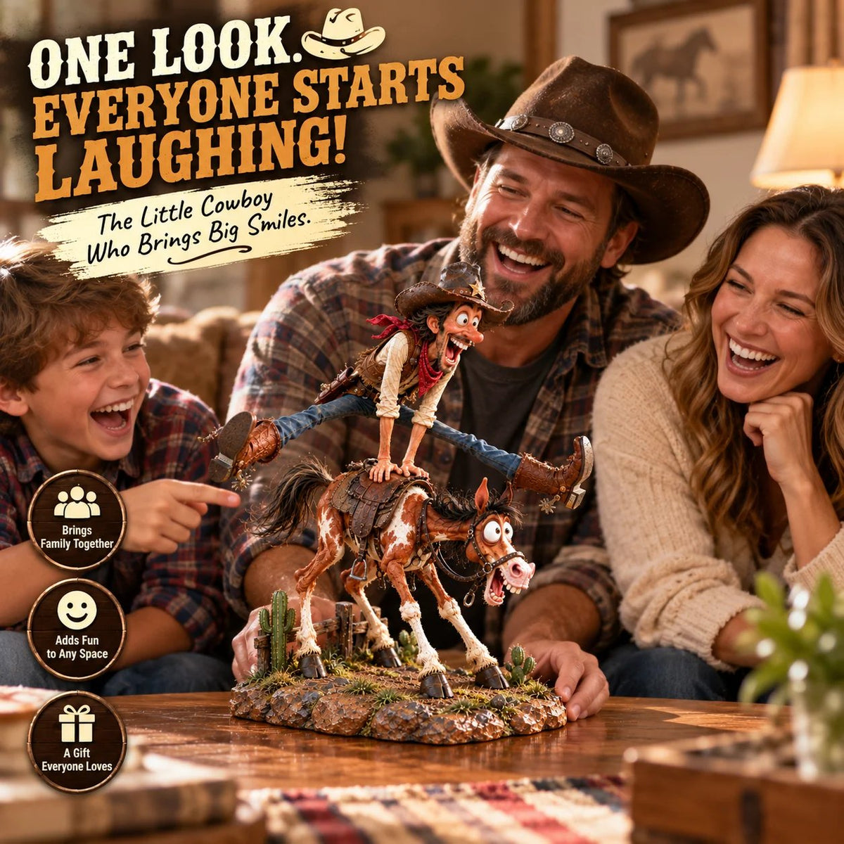 🤠Hold My Hat! – Fun Wild West Figurine🐴(📦Buy 2 Free Shipping)