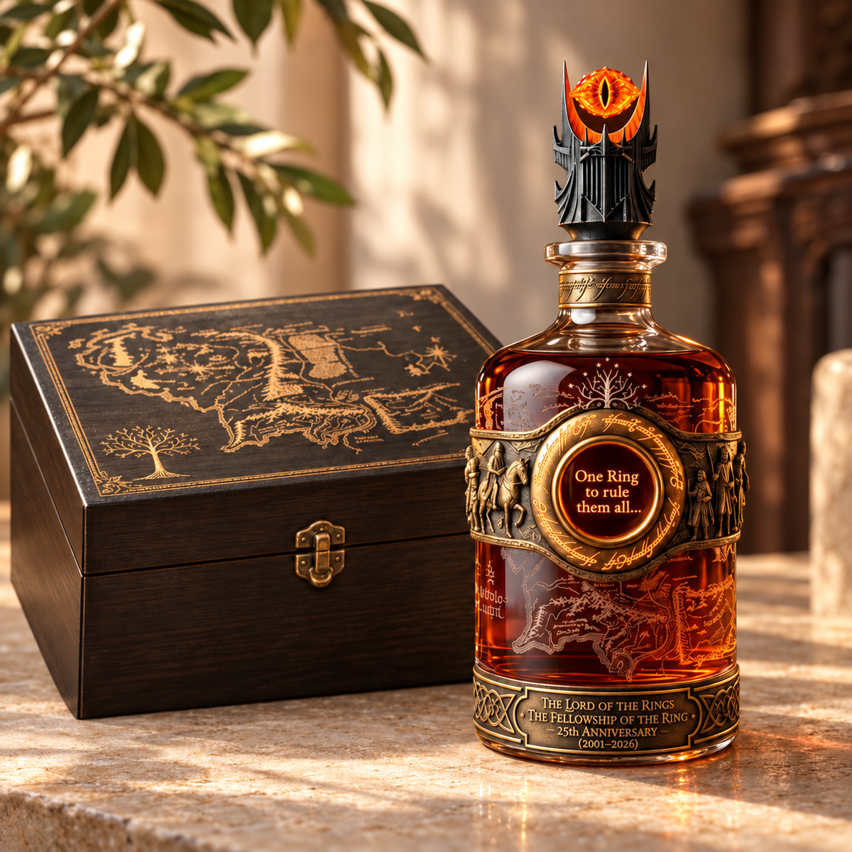 💍🥃 The Lord of the Rings 25th Anniversary Whiskey Decanter