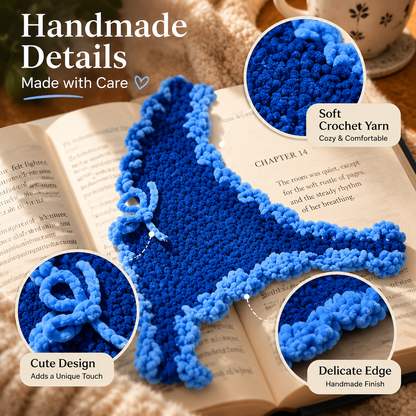 Handmade Crochet Bookmark | Cozy Book Lover Gift