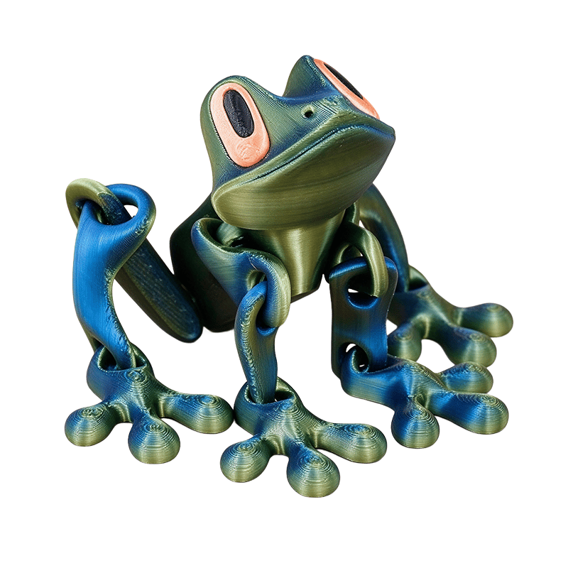 🐸✨ 3D Printed Magnetic Frog – Colorful Fridge Magnet & Whimsical Desk Decor