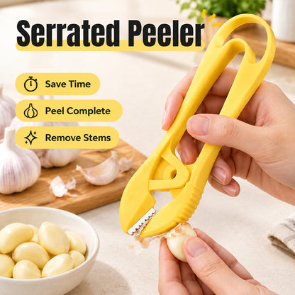 🧄 Manual Garlic Peeler – Serrated-Jaw Kitchen Tool for Easy Peeling ✨