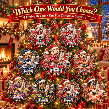 🏈🎄 College Football Money Surprise Ornament