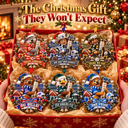 🏈🎄 Football Team Money Surprise Ornament