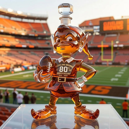 Browns Brownie the Elf 80th Anniversary Whiskey Bottle