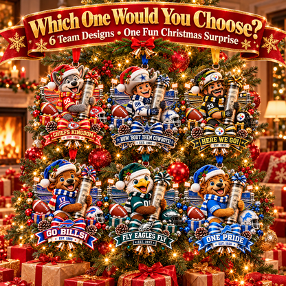🏈🎄 Football Team Money Surprise Ornament