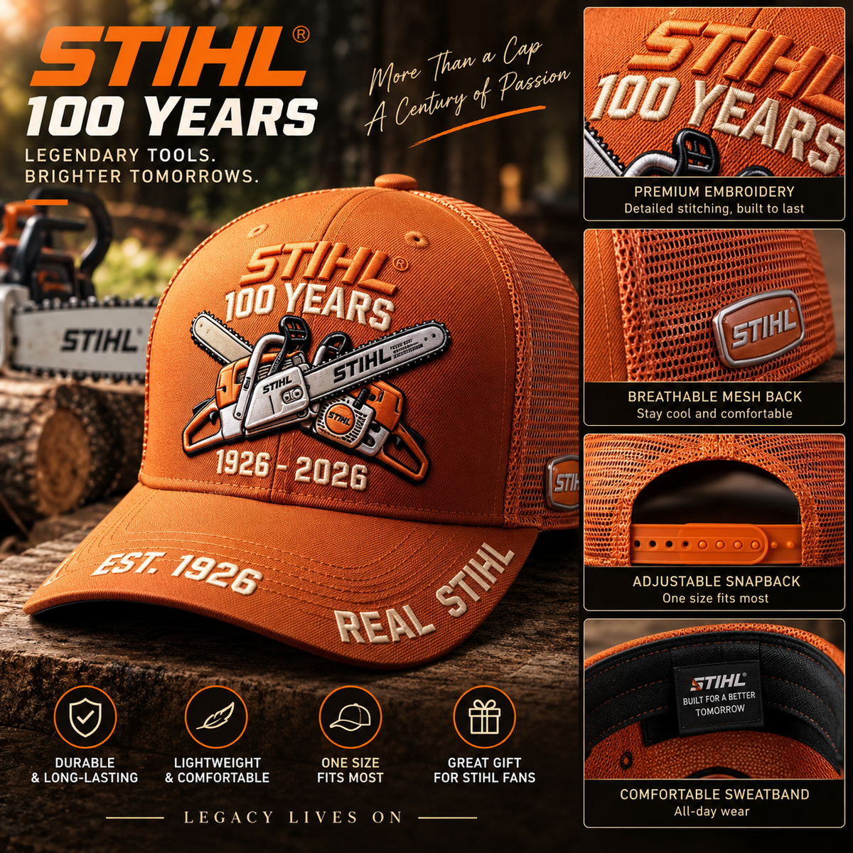 STIHL 100th Anniversary Commemorative Trucker Cap