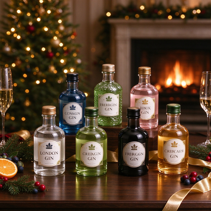 50% OFF | 🍸 2026 Days of Gin Blind Box – 24-Day Festive Countdown, Gin Collectible Miniatures 🎄 Christmas