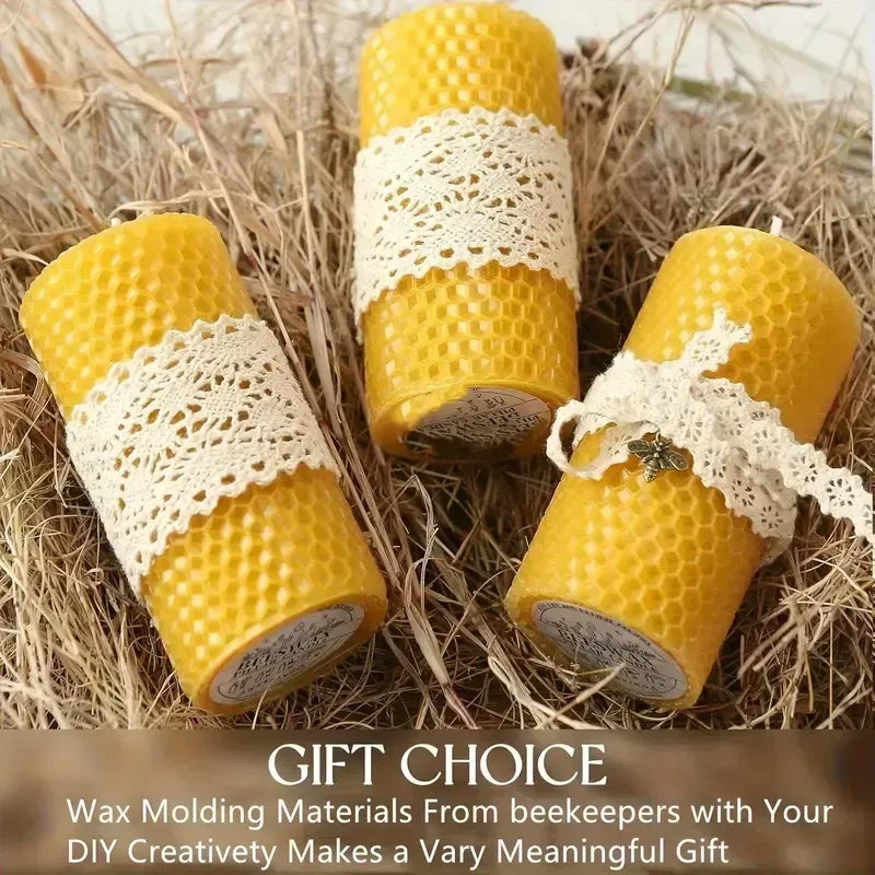 🔥HOT SALE🔥📢🕯️ DIY Beeswax Candle Making Kit (12-Piece Set) – Create Your Own Cozy Glow!