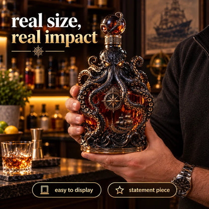 Dark Abyss Kraken Decanter – Sculpted Collector Bottle for Home Bar & Gifting