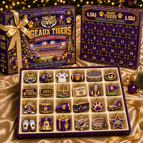 🎄 GEAUX TIGERS! Football Christmas Advent Calendar