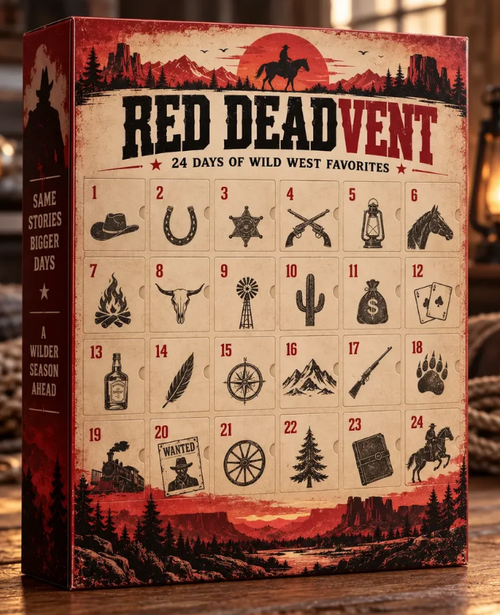 🤠 Wild West 24 Days Advent Calendar Keychain Set