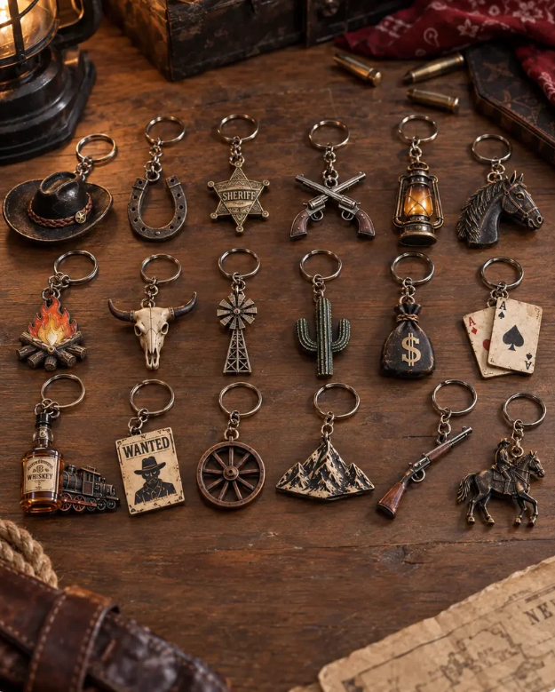 🤠 Wild West 24 Days Advent Calendar Keychain Set
