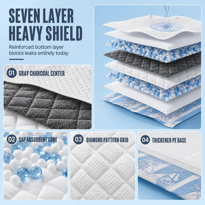🔥HOT SALE 50% OFF!🥳50K+ SOLD!💥Thickened Charcoal Pet Pee Pads for Dogs & Cats