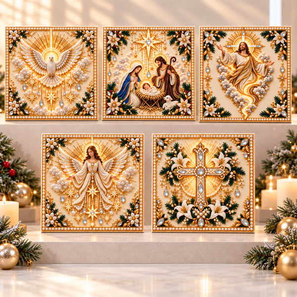 🙏✝️DIY Christian Pearl Artwork Kit