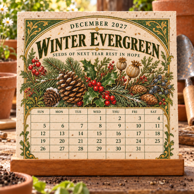 🌻 2027 The Heirloom Garden Plantable Seed Calendar