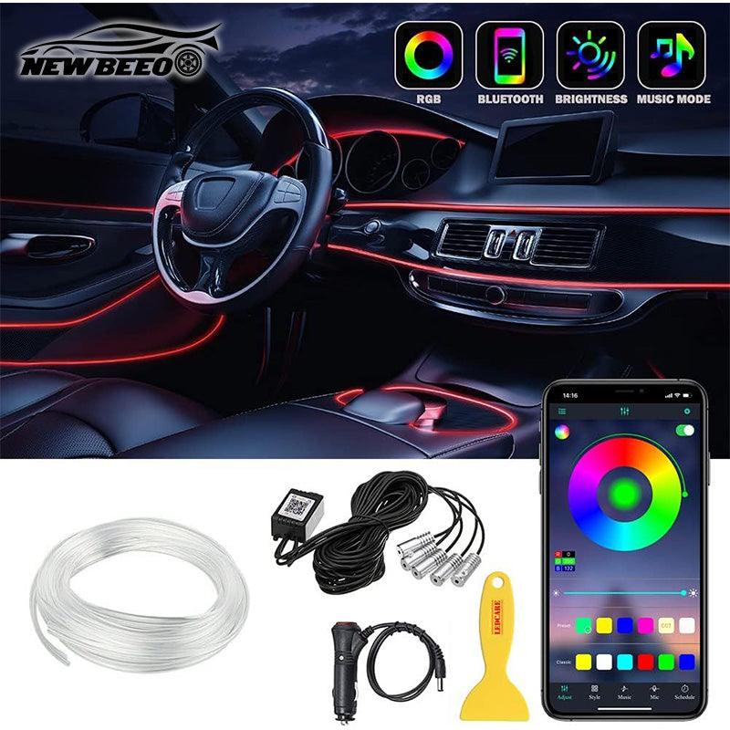🚗✨ Car Interior LED Strip Lights – Ultra-Slim Ambient Lighting in 9 Colors