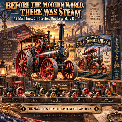 🔥 Ready to Fire Up the Past?! 🚂 2026 Steam-Powered America – 24 Days of Iron Giants & Legendary Machines!