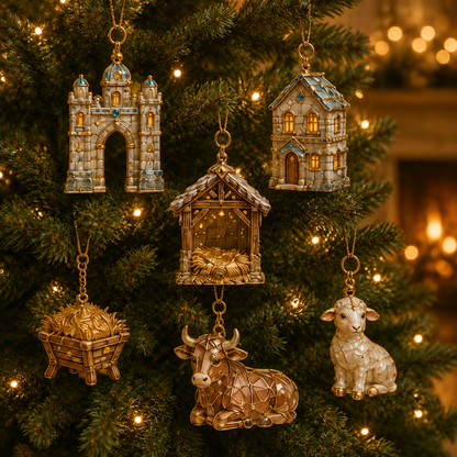 🎄 TODAY ONLY: 50% OFF! 🎁 2026 Nativity Story Advent Calendar – 24-Day Christmas Countdown Ornament Set ✨