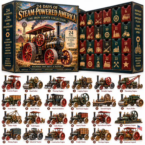 🔥 Ready to Fire Up the Past?! 🚂 2026 Steam-Powered America – 24 Days of Iron Giants & Legendary Machines!