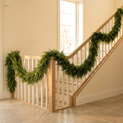 Lush Cedar Garland Set – Natural-Look Christmas Greenery Decor 🌲