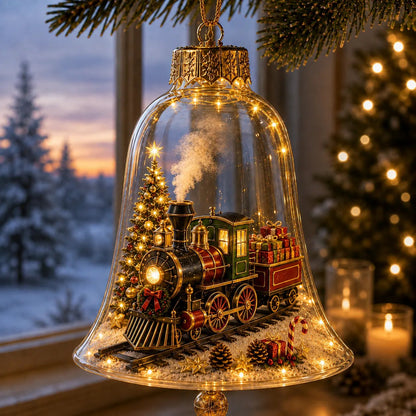✨🎄 Beleuchteter Weihnachtsschmuck – Leuchtende Mini-Weihnachtsszene