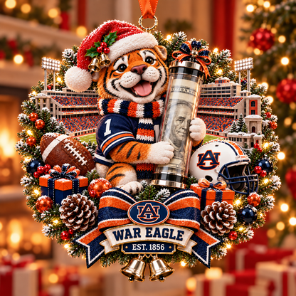 🏈🎄 College Football Money Surprise Ornament